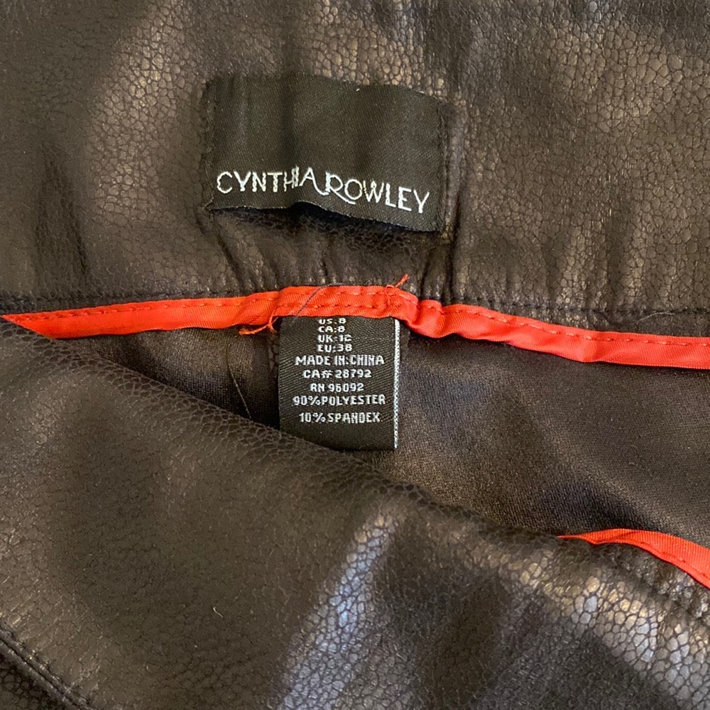 Pleather skinny pants Cynthia Rowley